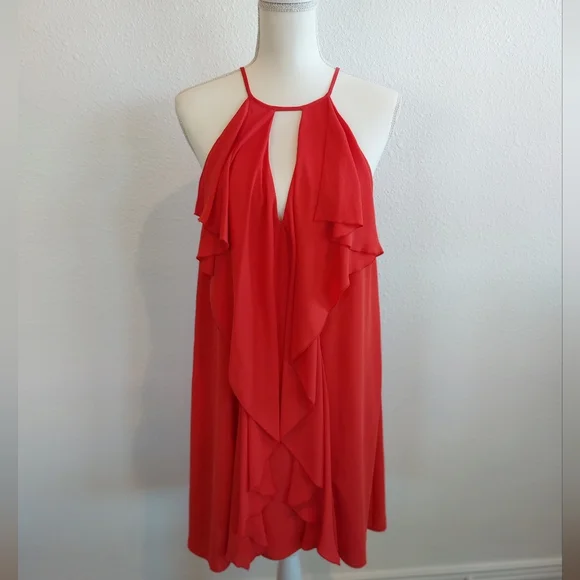 BCBGMaxAzria | Dresses | Bcbg Maxazria Hattie Ruffle Dress | Poshmark